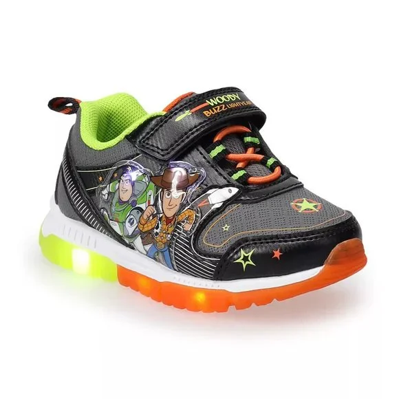 Toddler Disney Toy Story Shoes Buzz Lightyear Woody Athletic Running Sneakers - Picture 1 of 2